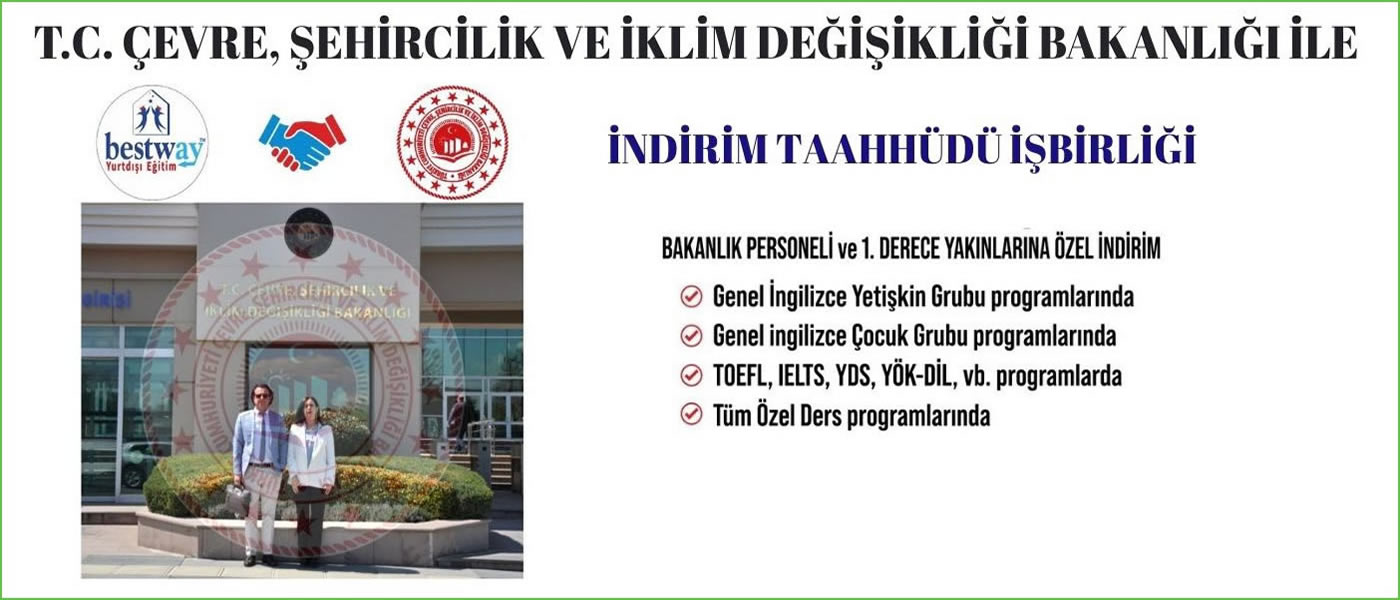 Bakanlığımız ve Bestway Yurtdışı Eğitim İndirim Taahhüdü